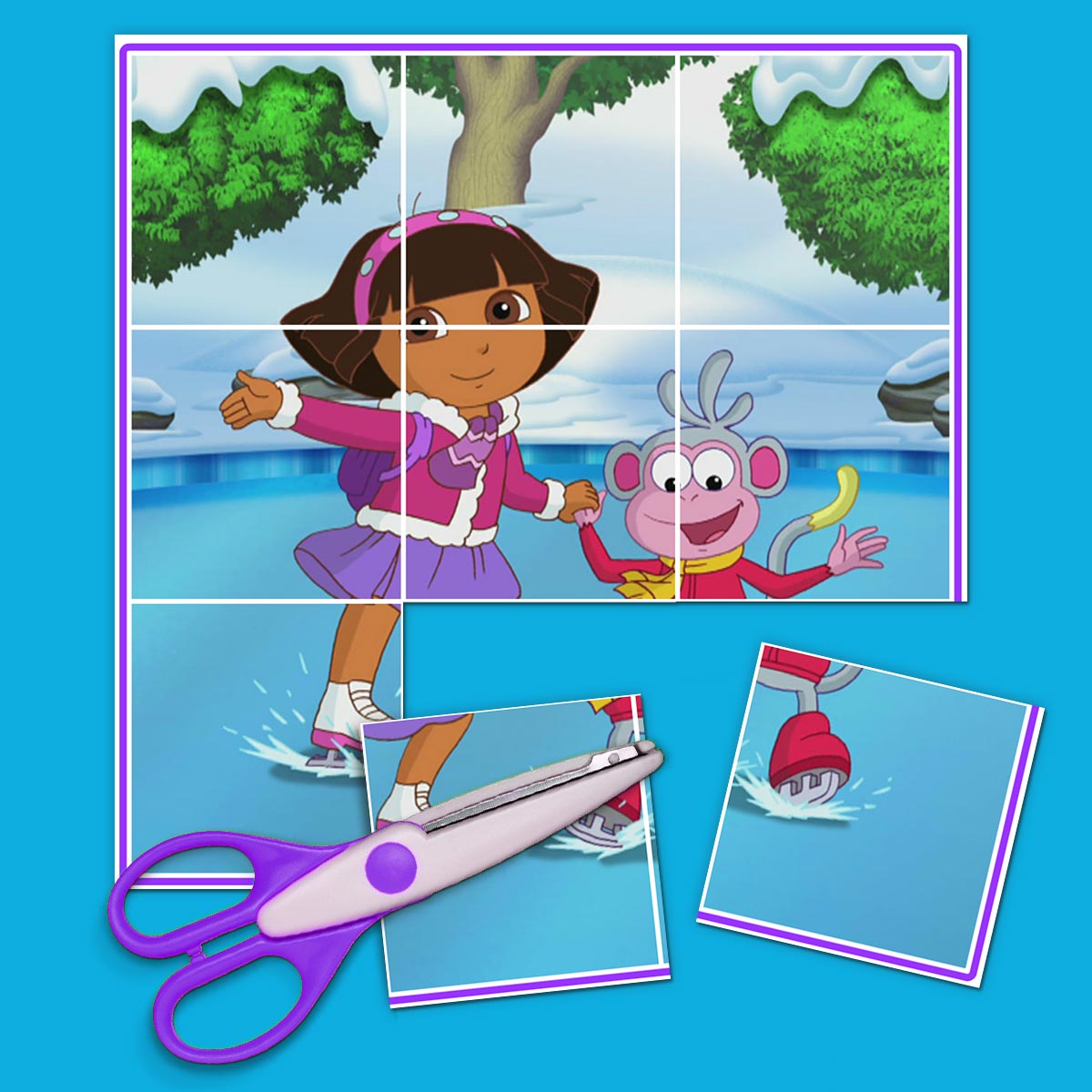 Dora Skating Puzzle