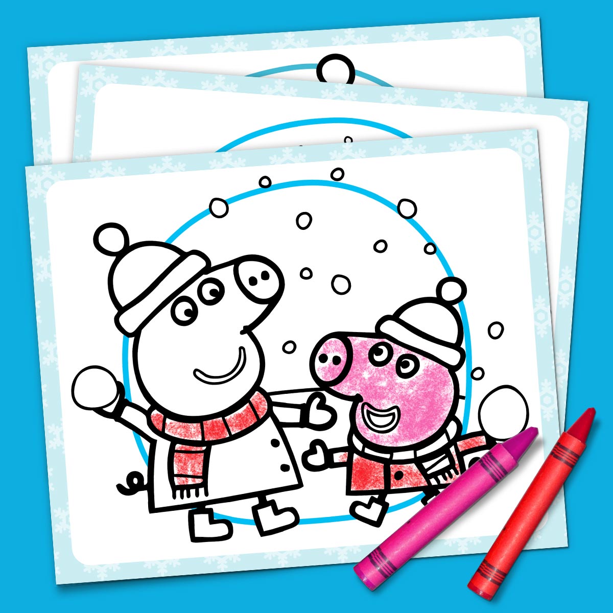 Peppa Pig Winter Coloring Pack
