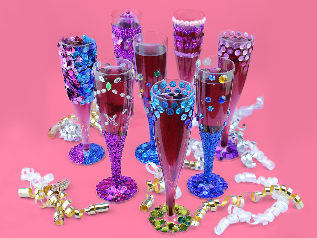 New Year's Champagne Flutes