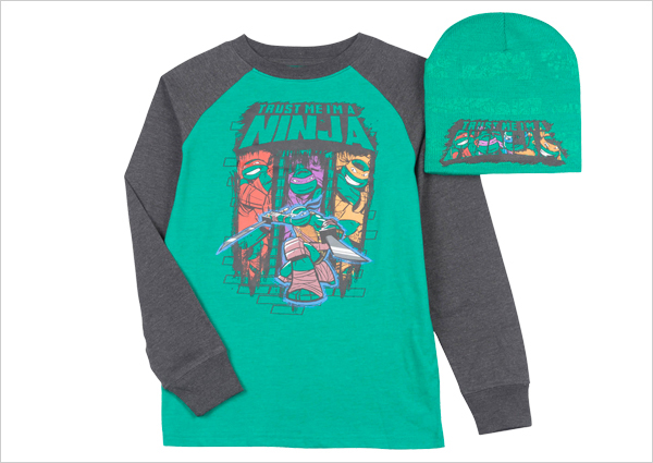 TMNT Shirt and Beanie