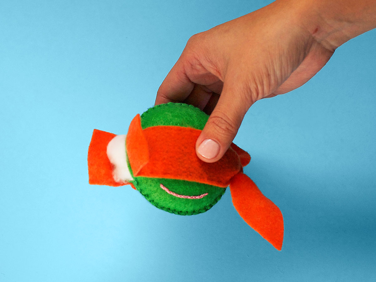 TMNT Felt Ornaments Step 7