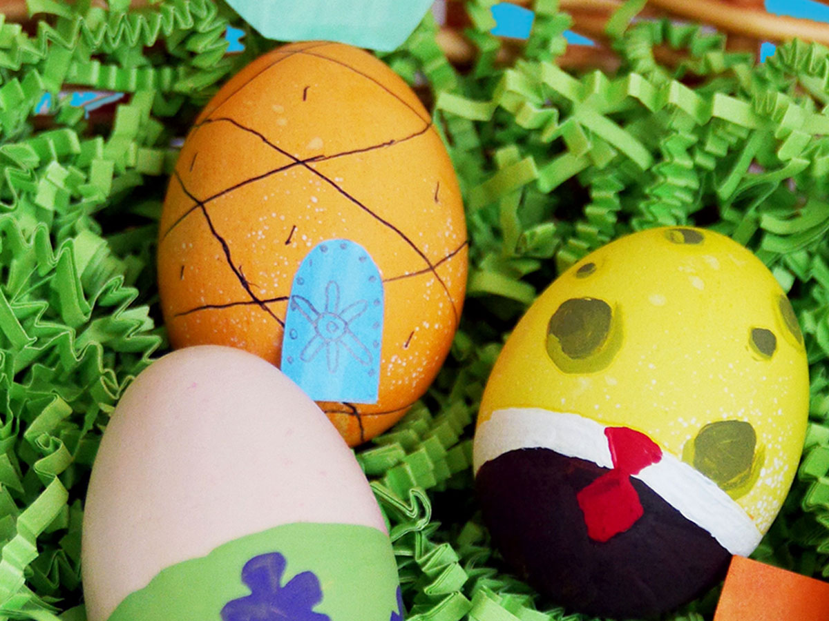 SpongeBob, Patrick, and Pineapple Easter Eggs