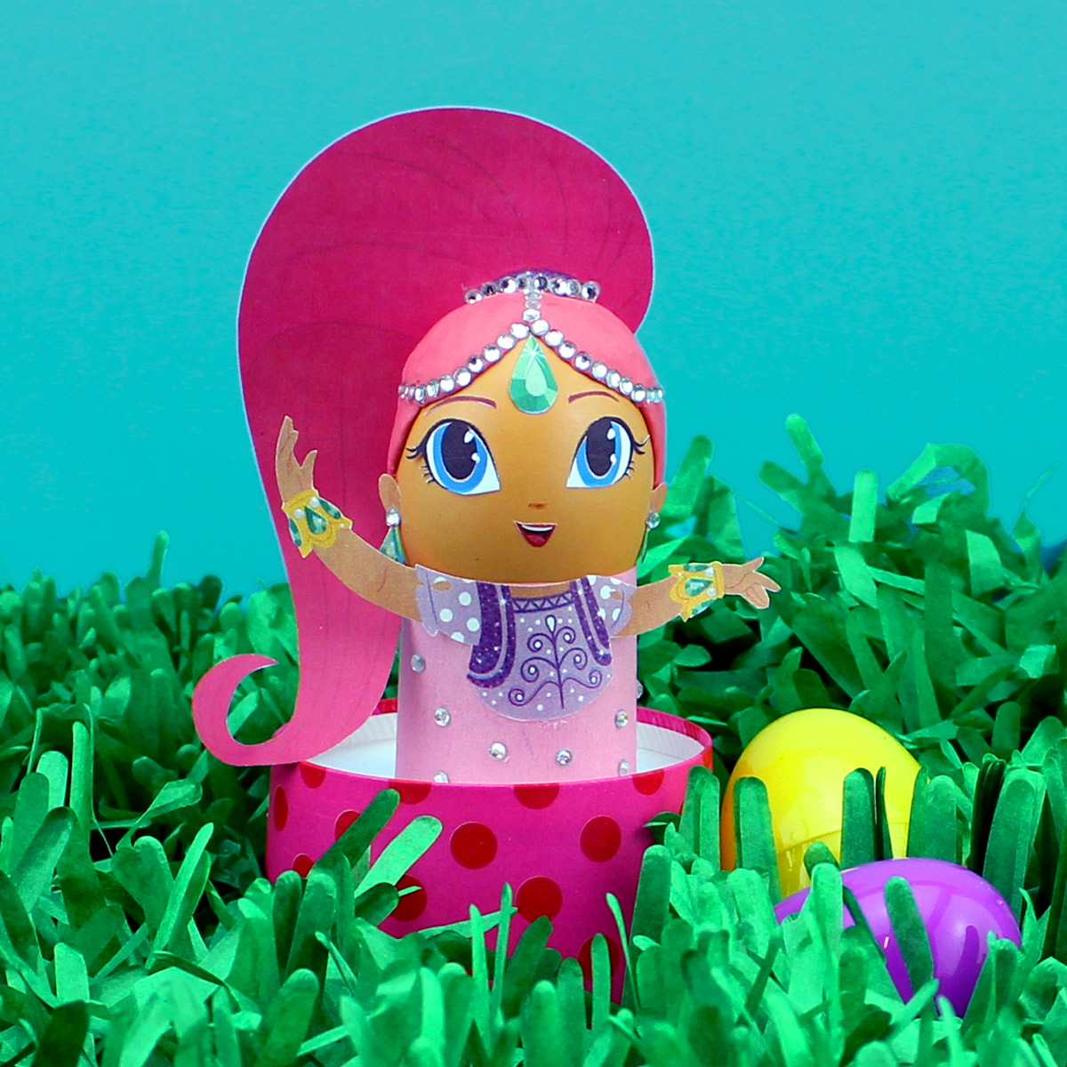 DIY Shimmer and Shine Easter Egg Craft