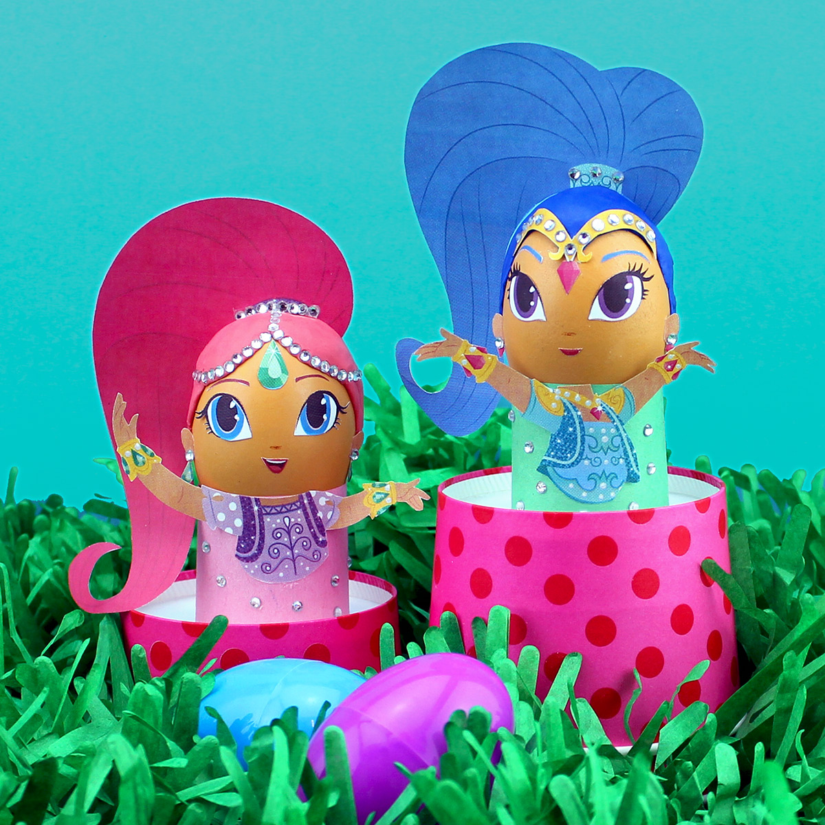 DIY Shimmer and Shine Easter Egg Craft