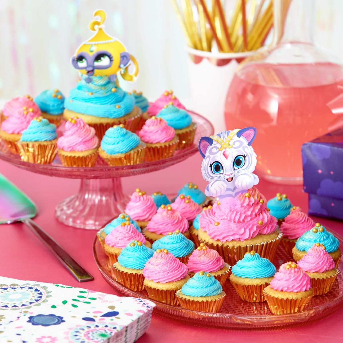 Shimmer and Shine Printable Cupcake toppers