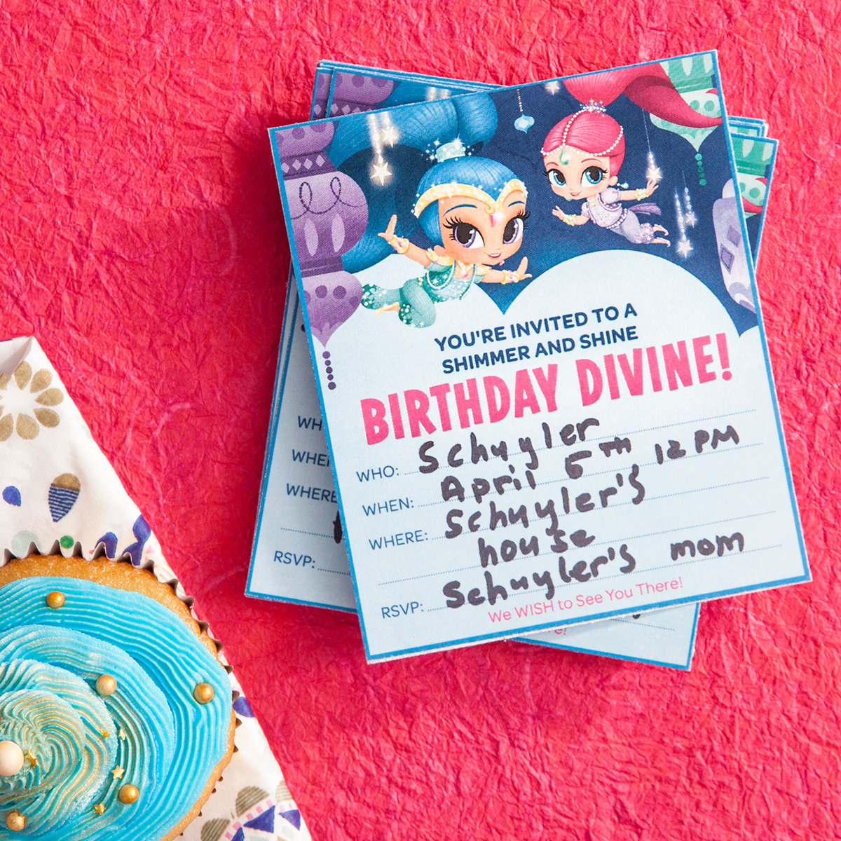 Shimmer and Shine Birthday Invitations