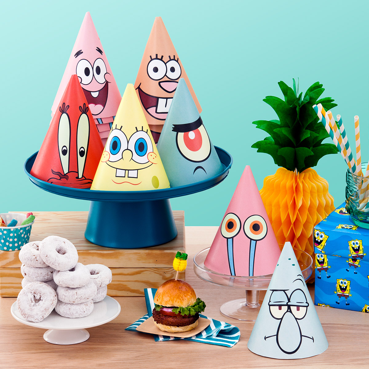 SpongeBob Printable Party Hats