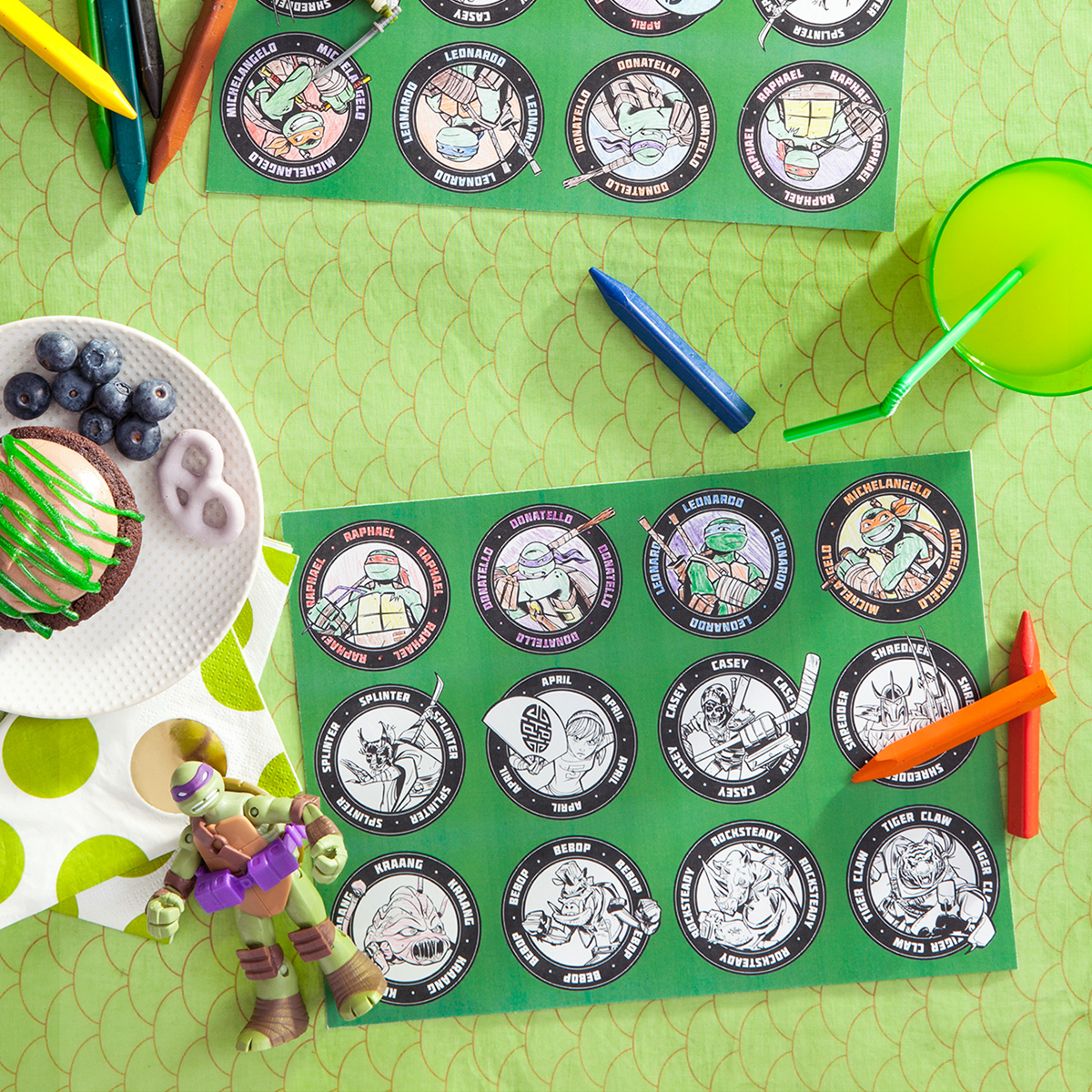 TMNT Printable Party Placemats