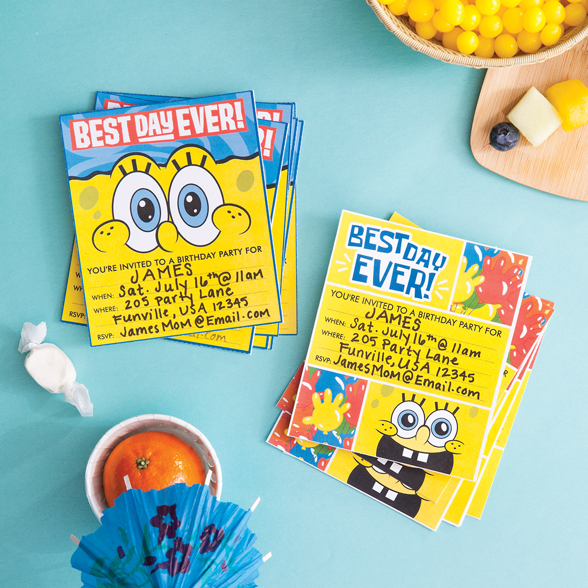 SpongeBob "Best Day Ever!" Party Invitations