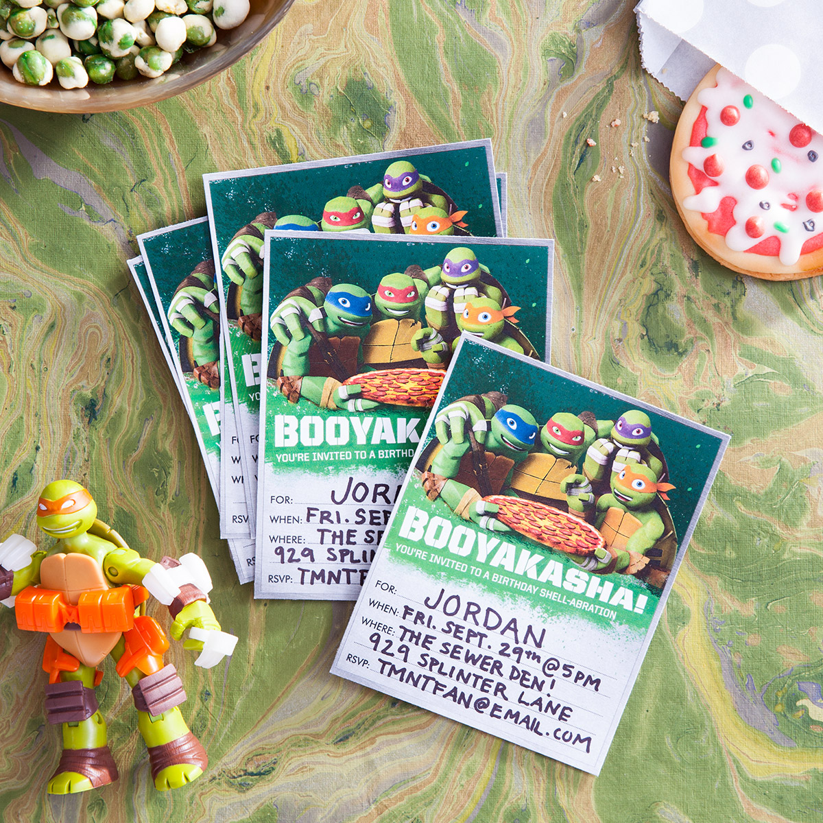 TMNT Booyakasha! Party Invitations