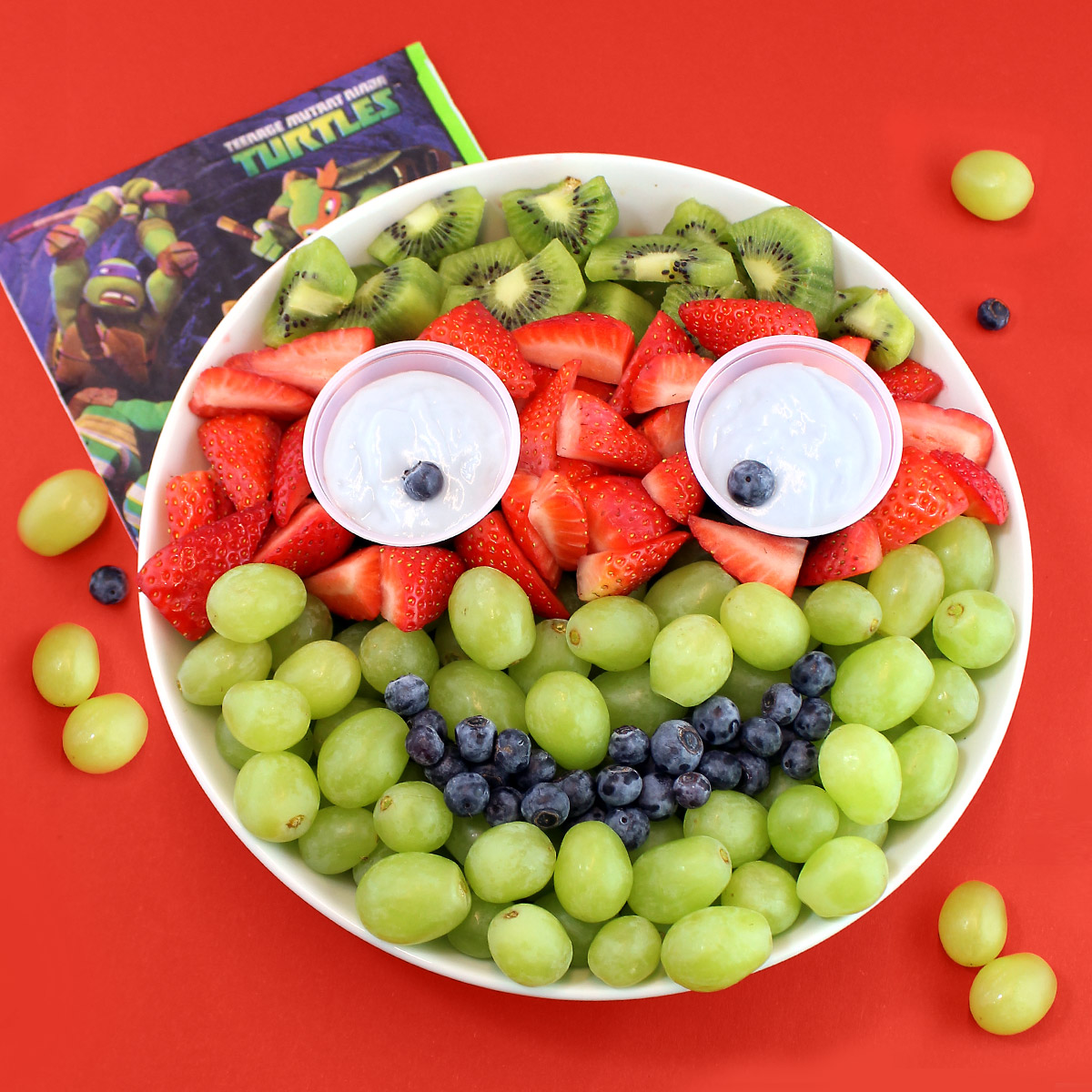 TMNT Fruity Face Fruit Platter Recipe