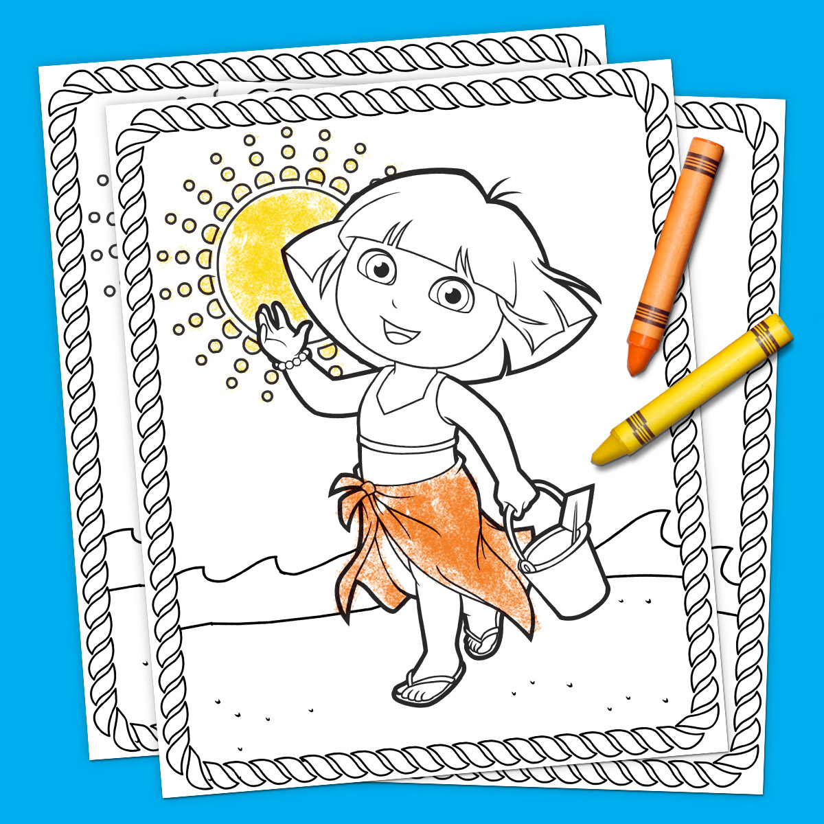 Dora Summer Coloring Pack