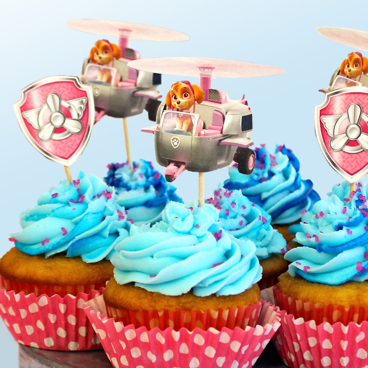 PAW Patrol Skye Birthday Party Cupcakes