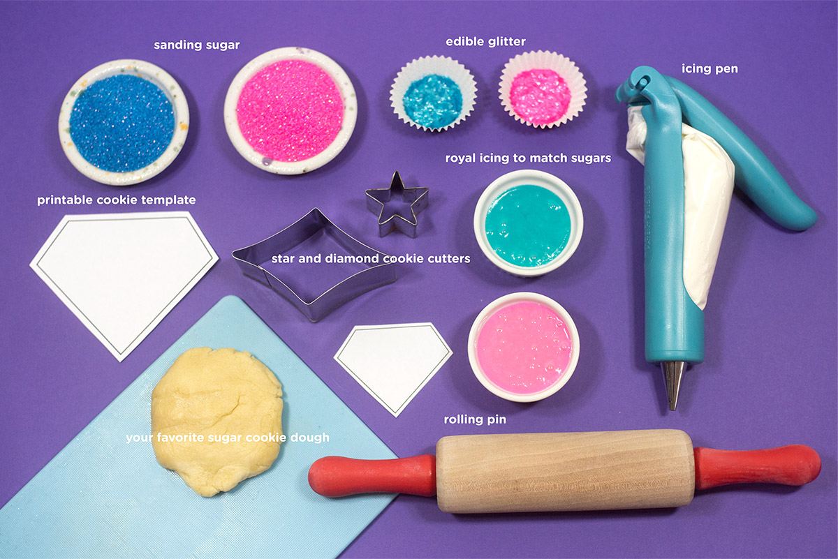 Shimmer and Shine Gem Cookies