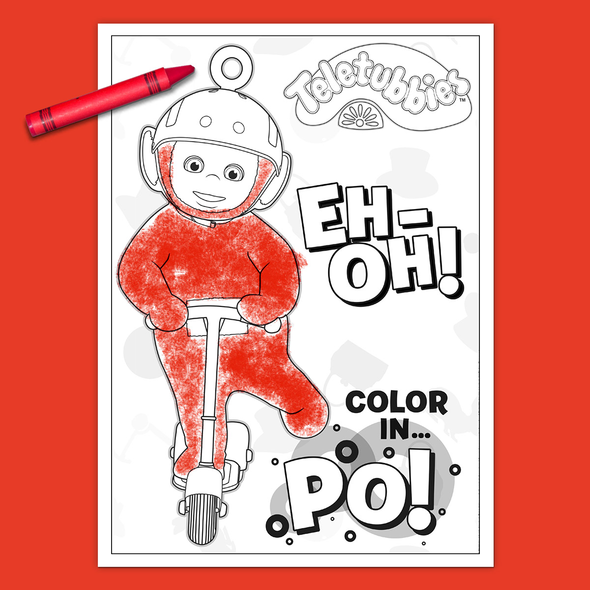Teletubbies Coloring Page: Po