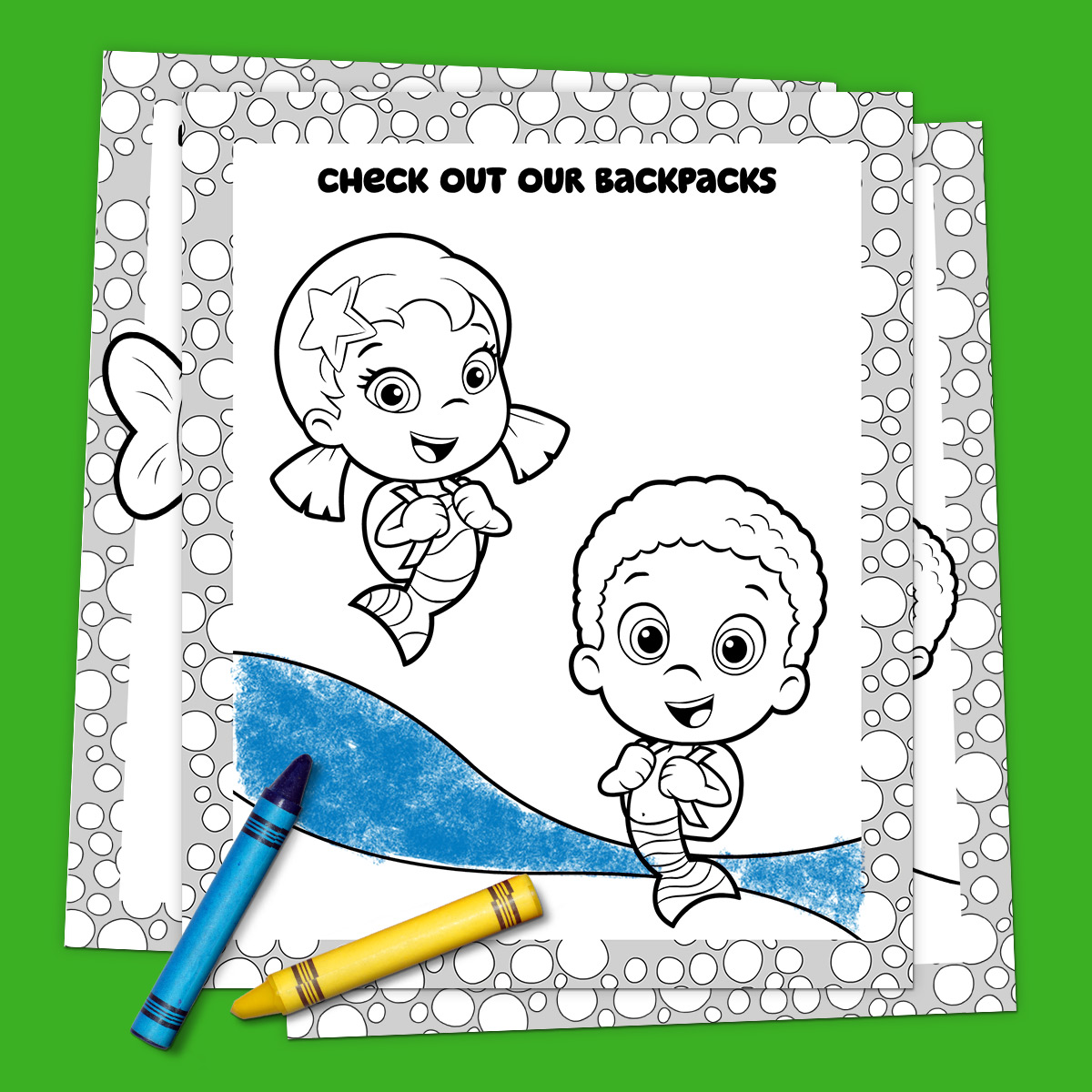 Bubble Guppies Off to School Coloring Pack