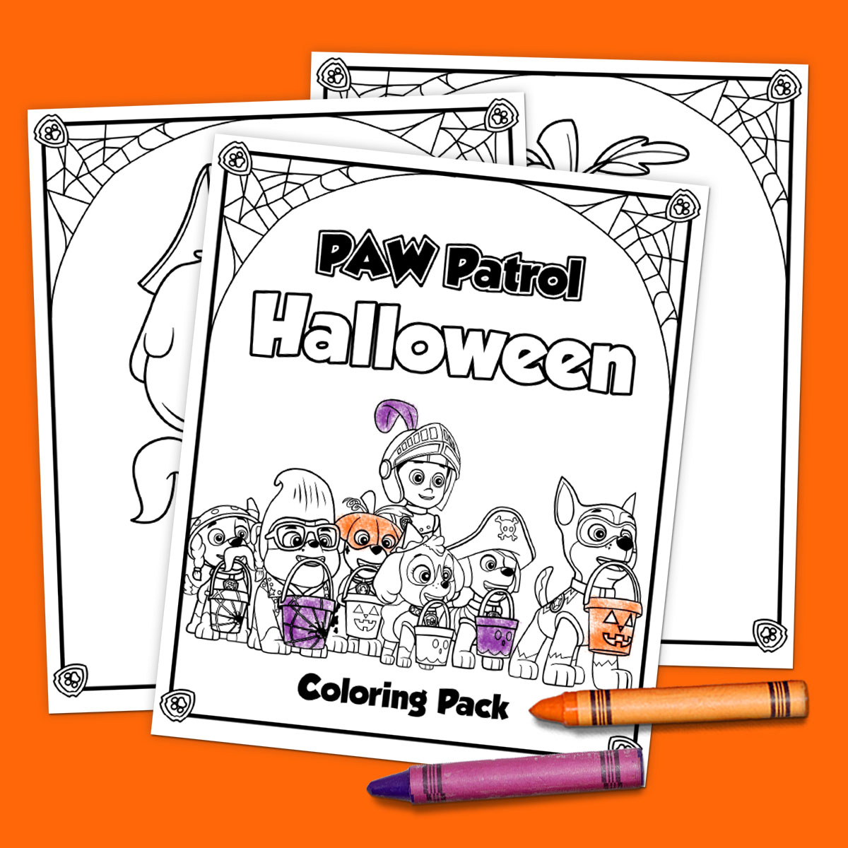 PAW Halloween Coloring Pack