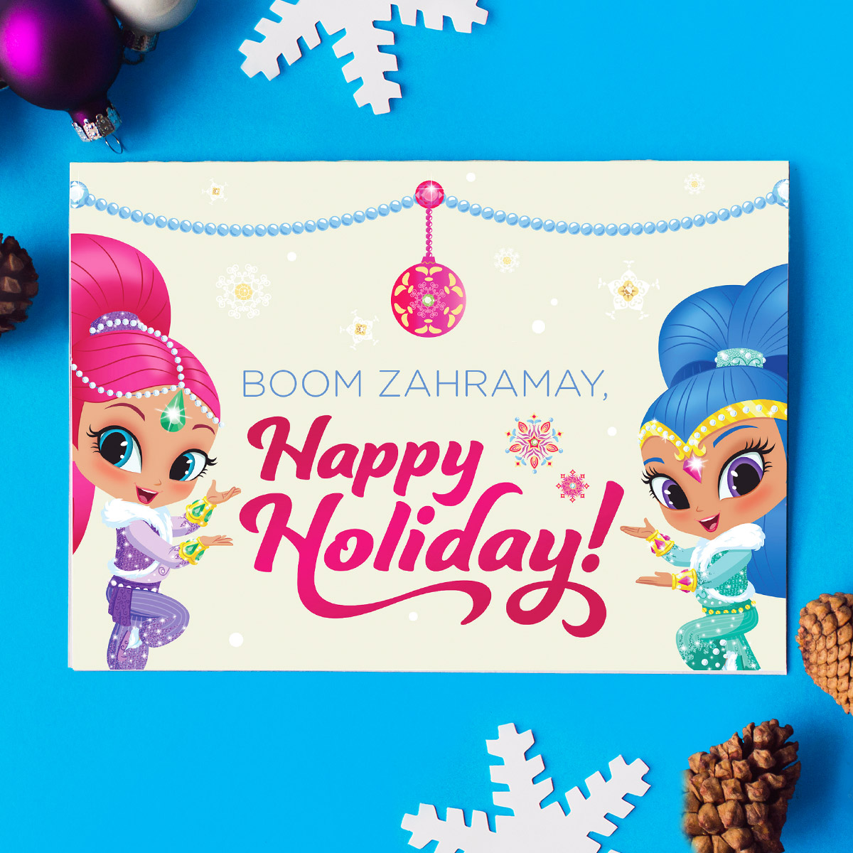 Shimmer and Shine Holiday Card