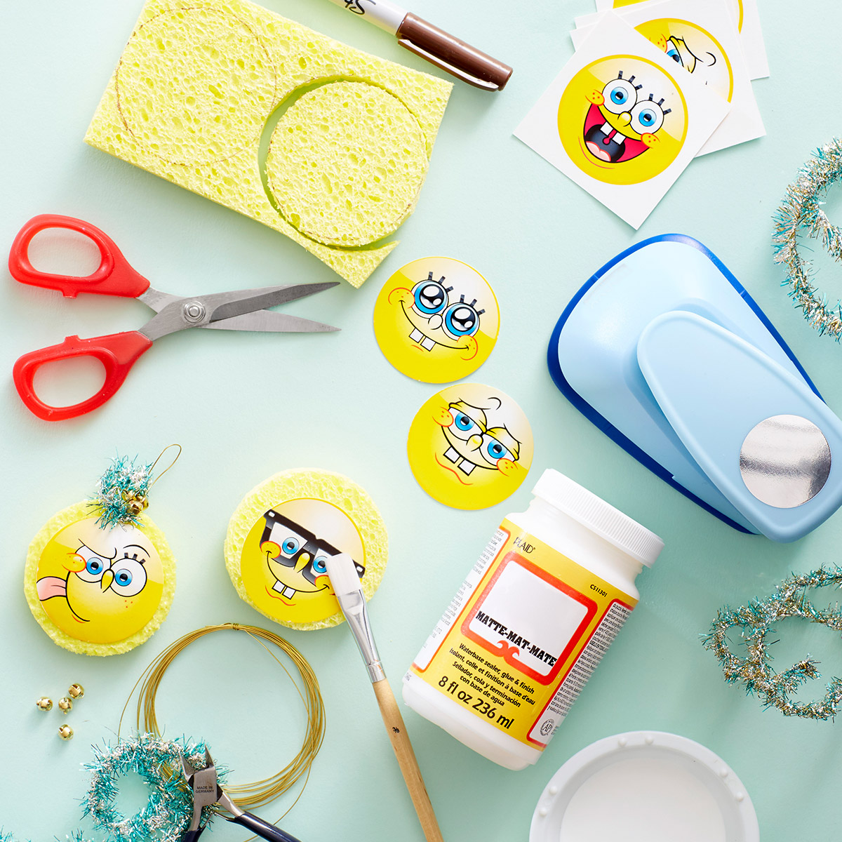 SpongeBob Sponge Ornament Craft