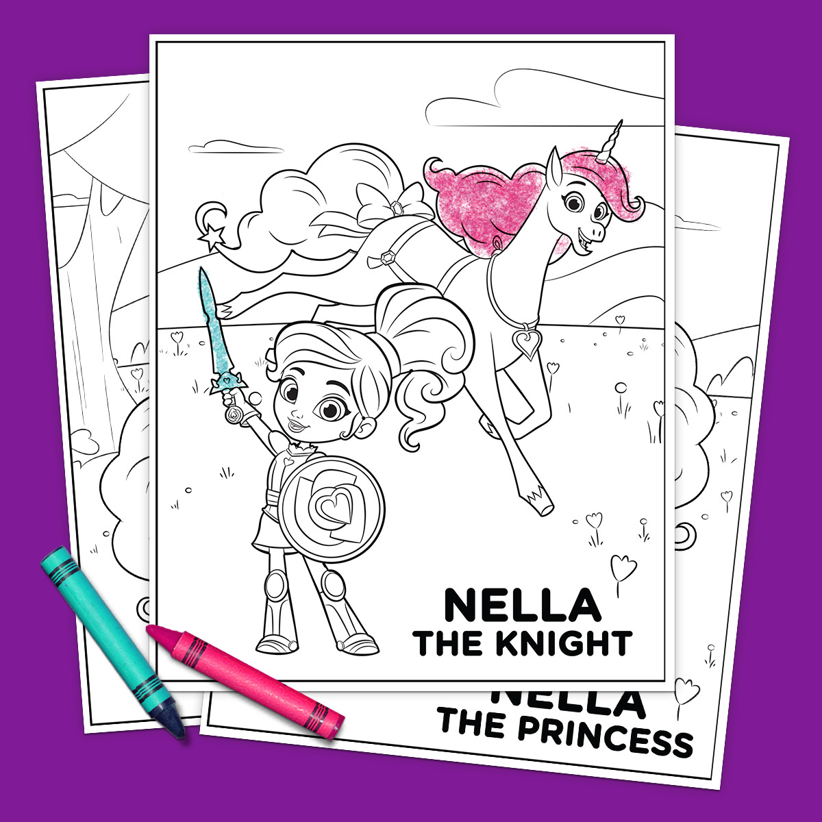 Nella the Princess Knight Coloring Pack
