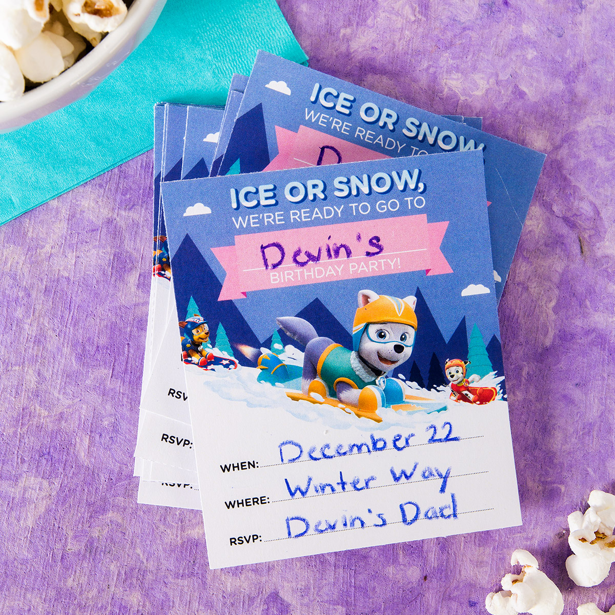 Everest Birthday Party Invitations