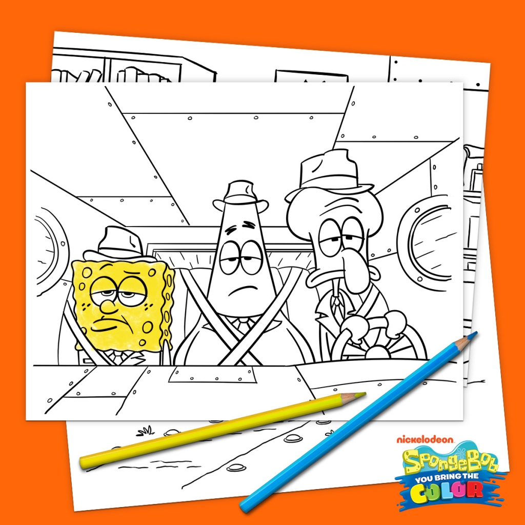 SpongeBob You Bring the Color Printables