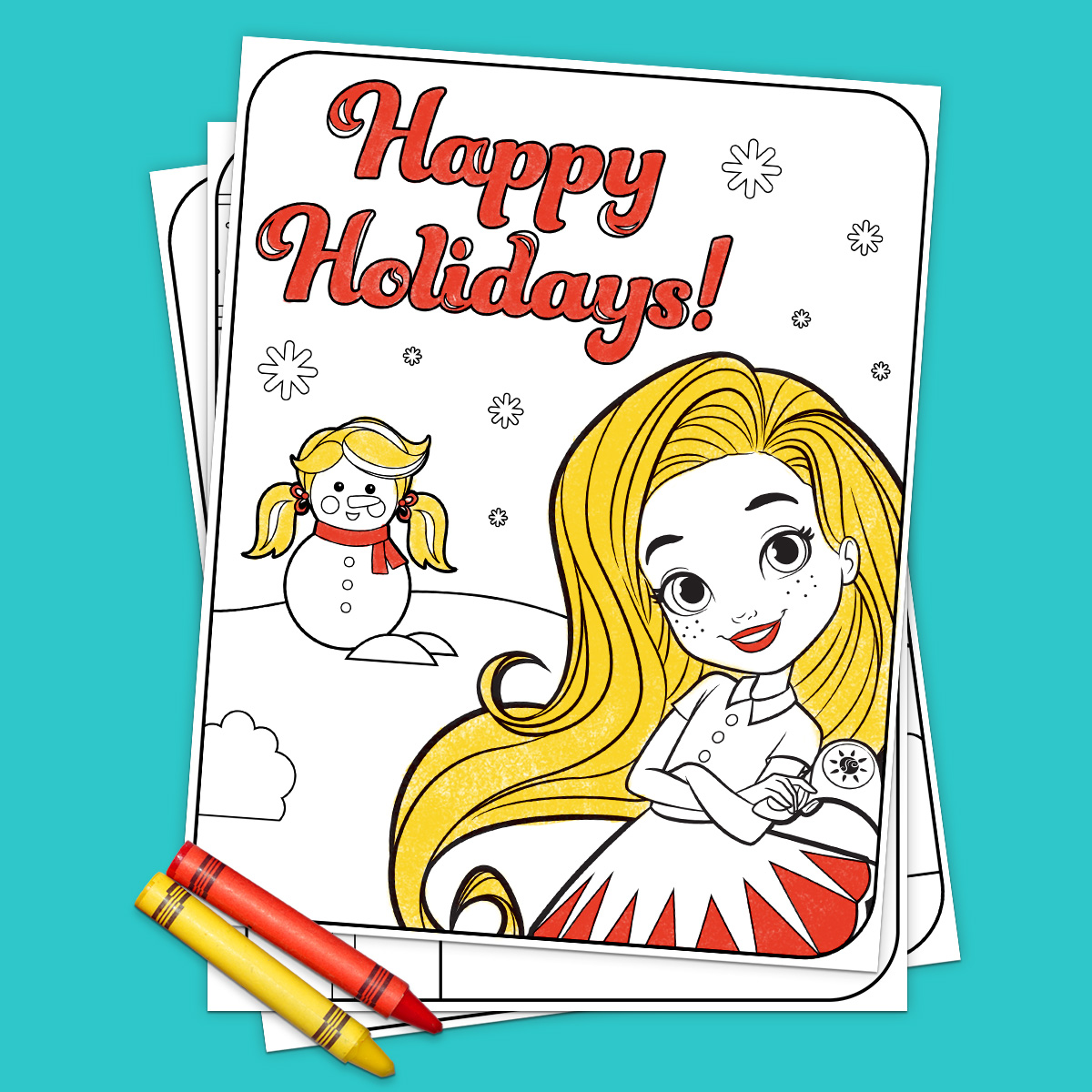 Sunny Day Holiday Coloring Pack