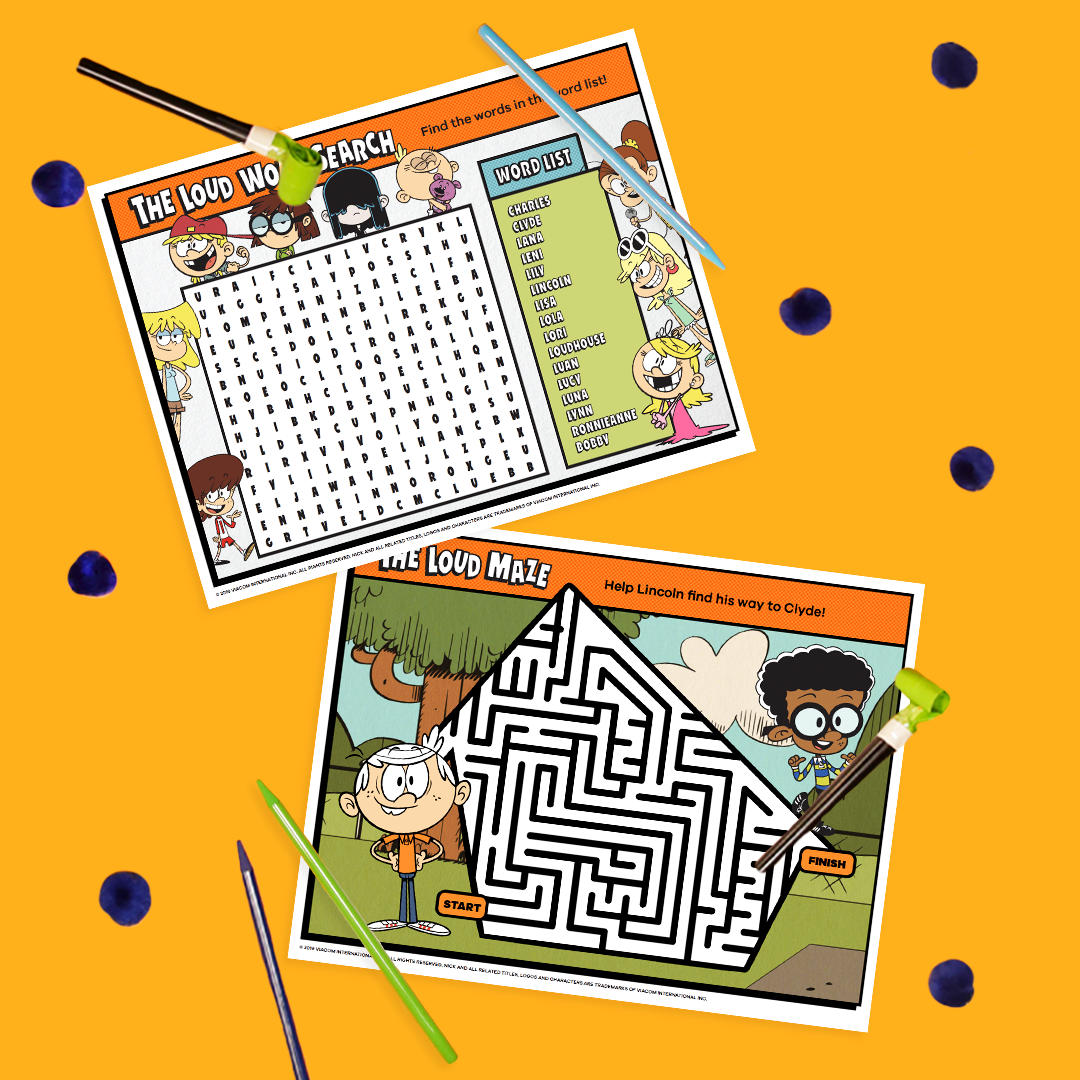 Loud House Printable Placemats