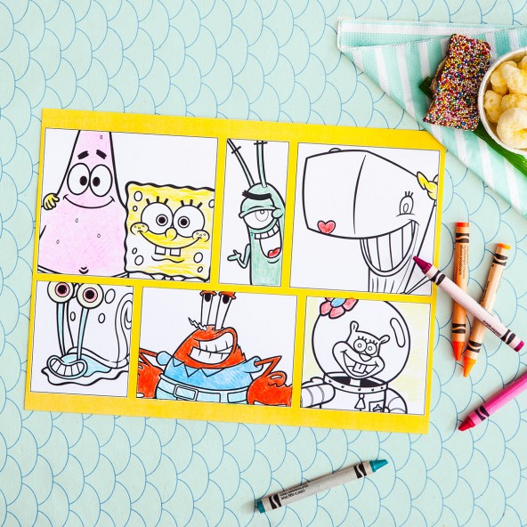 Spongebob Party Placemats