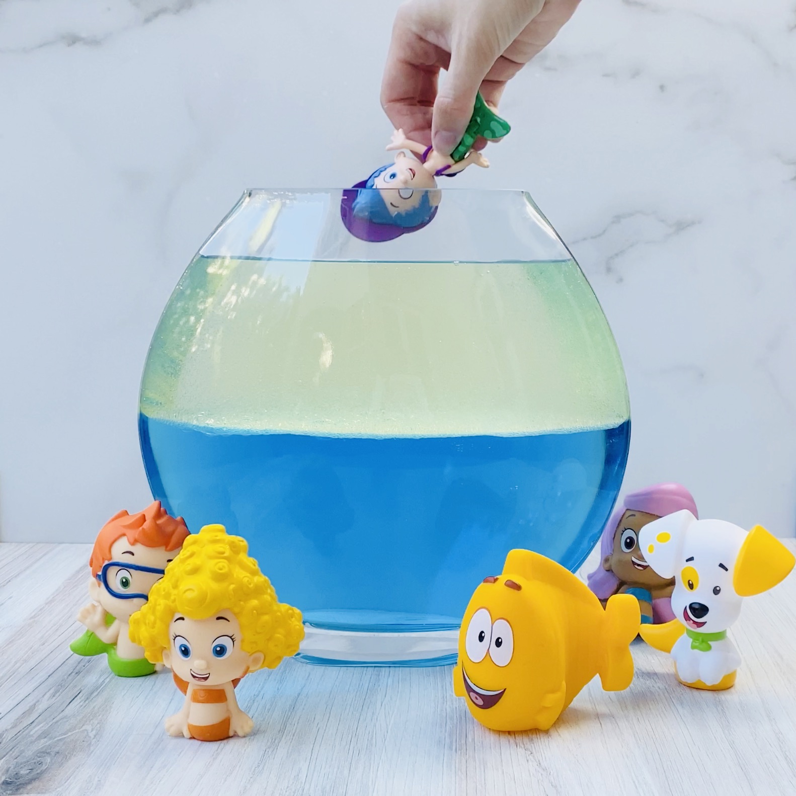 Bubble Guppies DIY Lava Lamp Step 4