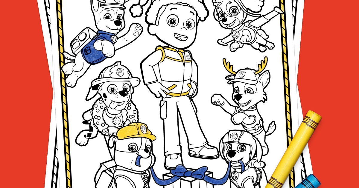 PAW Patrol Holiday Coloring Pack | Nickelodeon Parents