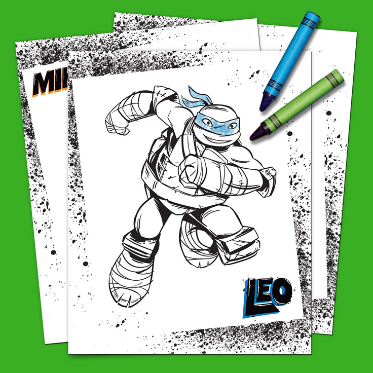 Teenage Mutant Ninga Turtles Coloring Pages
