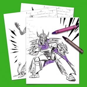 Vibrant Villains TMNT Coloring Pack