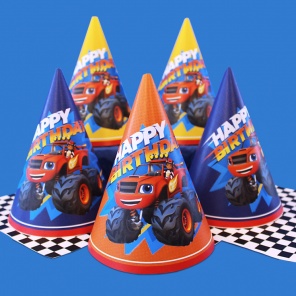 Blaze Birthday Party Hats