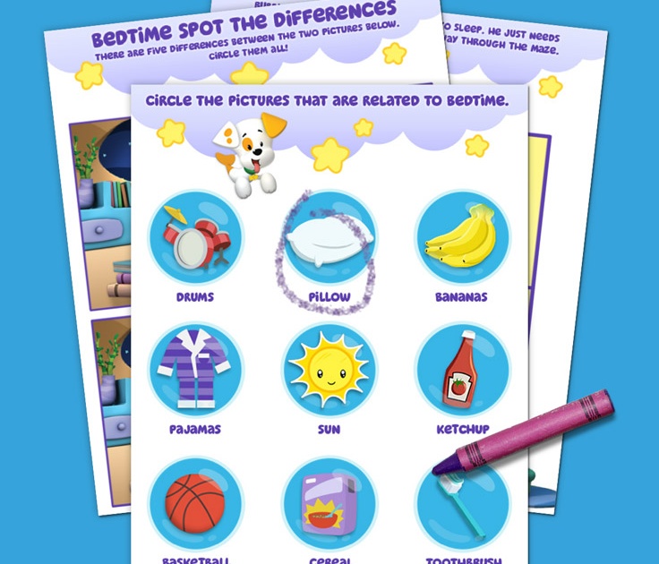 Bedtime Activity Pack with Bubble Puppy Nickelodeon Parents