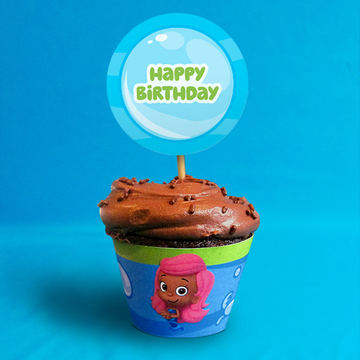 Bubble Guppies Cupcake Wrappers