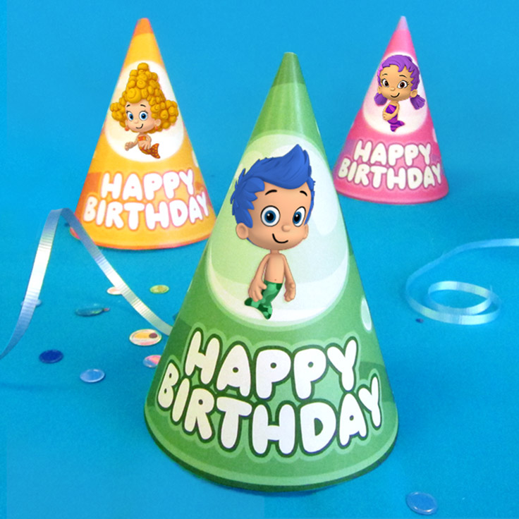 Bubble Guppies Party Hats