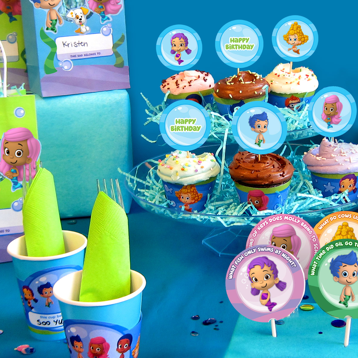 Bubble Guppies Party Favors Lollipop Twist Set of 10 Bubble Guppies Birthday 