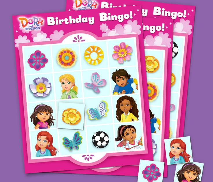 Dora and Friends Birthday Bingo Game Nickelodeon Parents