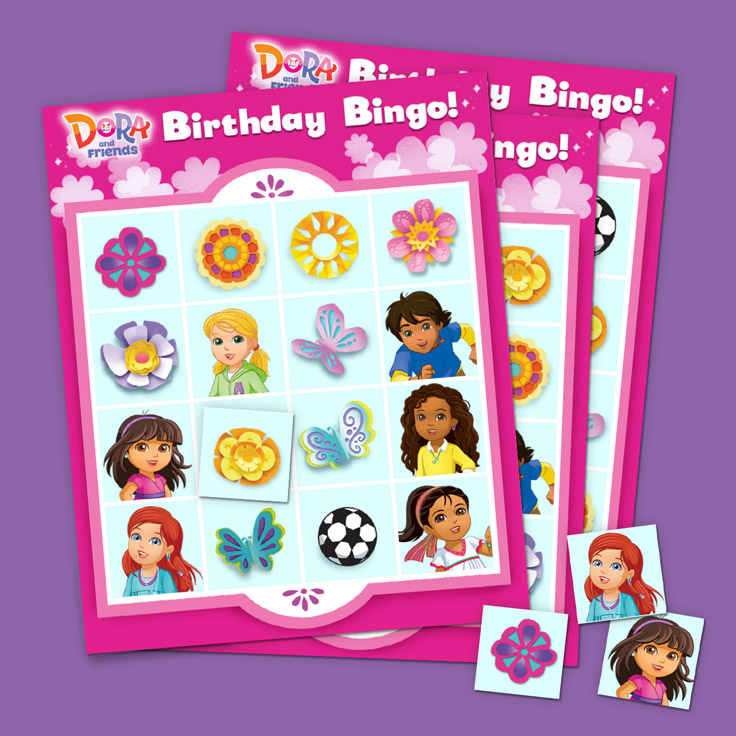Dora and Friends Birthday Bingo