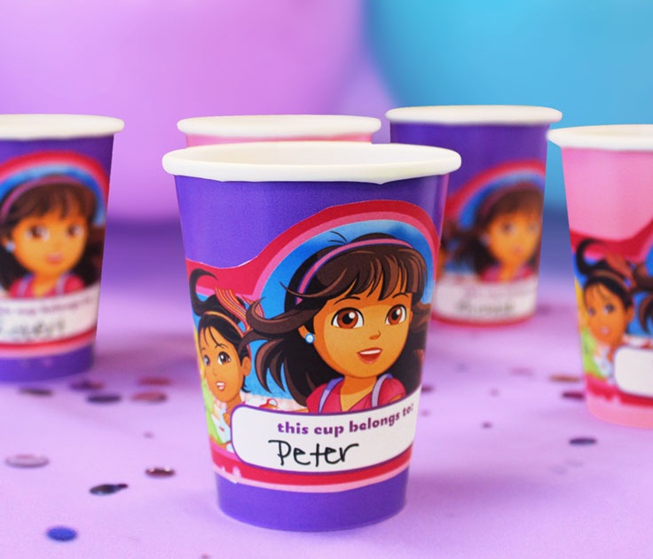 Dora and Friends Birthday Party Cup Wrappers Nickelodeon Parents