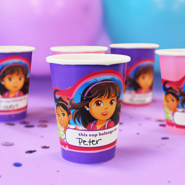 Dora and Friends Cup Wrappers