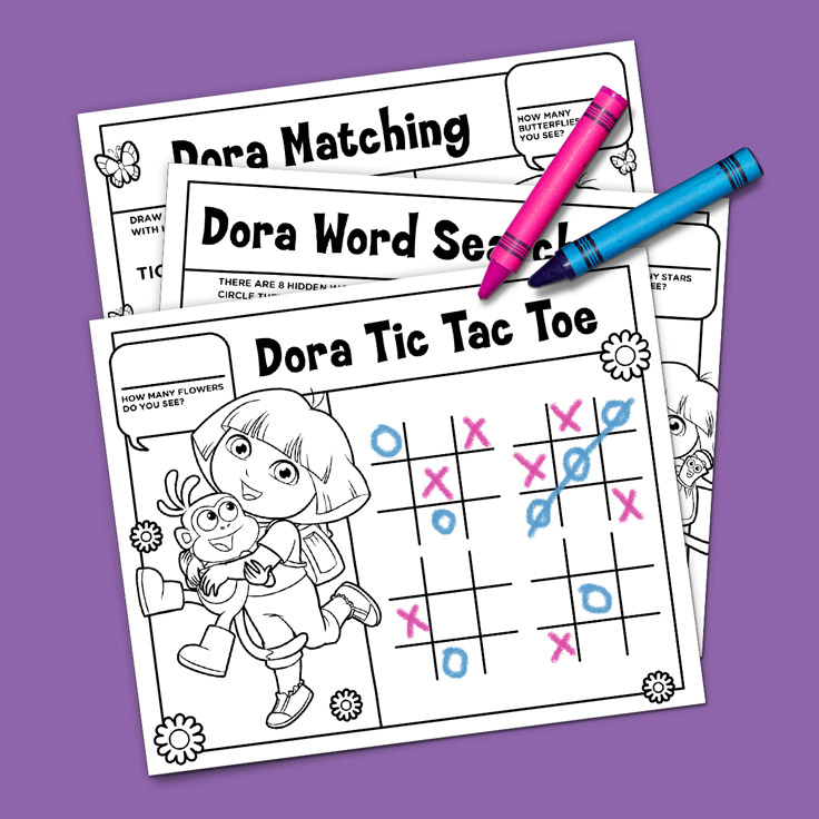 Dora Activity Placemats
