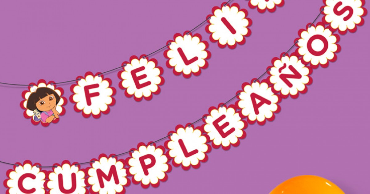 Dora the Explorer Happy Birthday Banner | Nickelodeon Parents dora-the-explorer-happy-birthday-banner-nickelodeon-parents