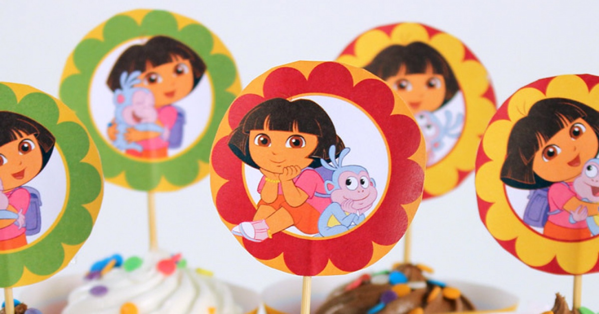 DORA the Explorer CupCake Baking Decoration Party Liners x50 Supplies Cups Cake 