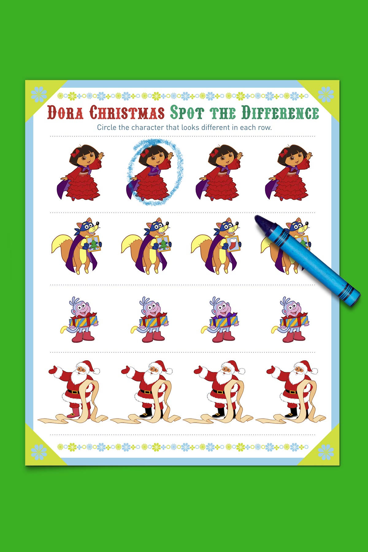 Dora Spot the Difference