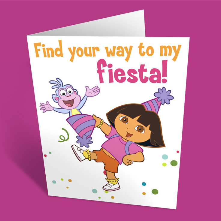 Dora Party Invitation