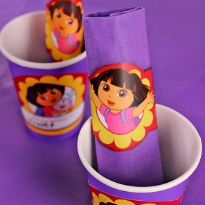 DIY Dora Napkin Rings