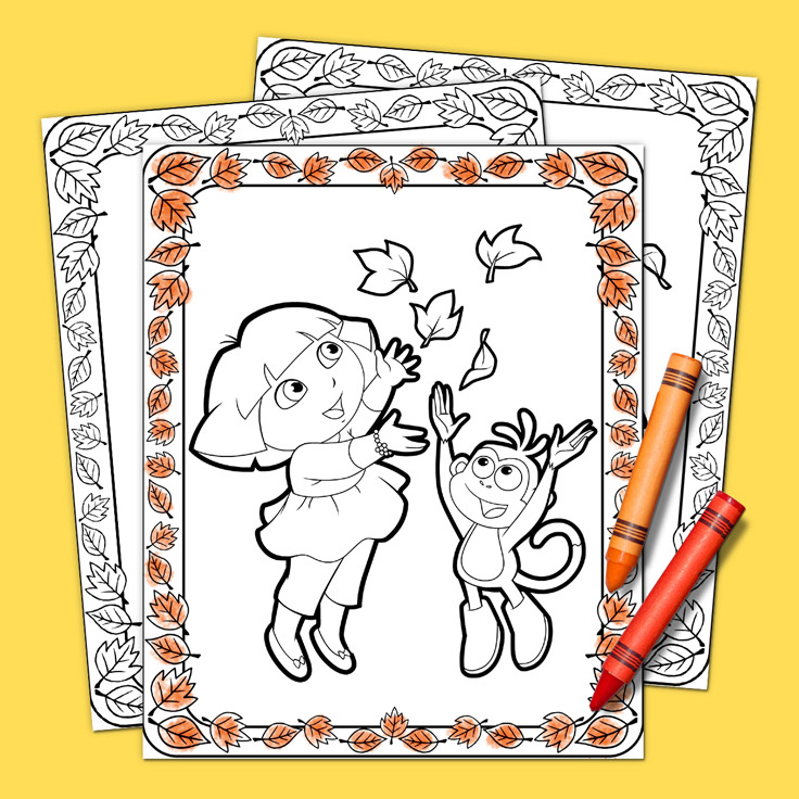 Dora's Thanksgiving Coloring Book