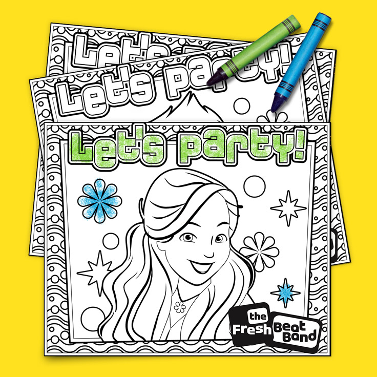 "Let's Party!" Fresh Beat Placemats